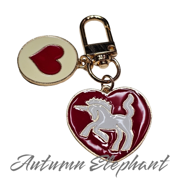 Set of 2 Unicorn Purse Charms, Keychains - Picture 5 of 7